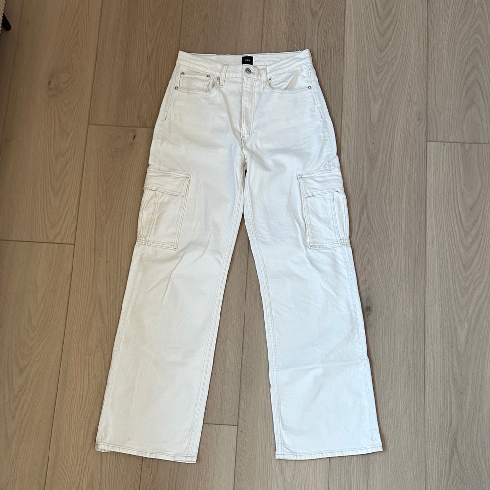 Edwin Cream Cargo Jeans size 28